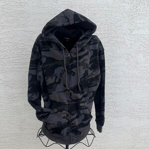 George Camouflage  Zip-Up Hoodie Large